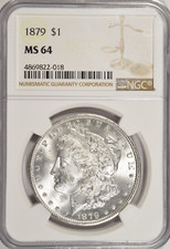 1879 MORGAN DOLLAR ~ FROSTY WHITE NGC MS64!