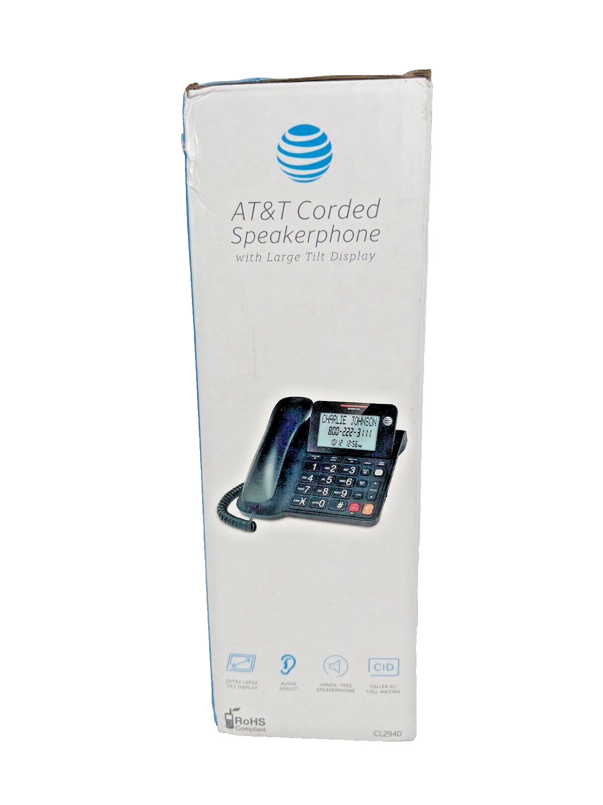 AT&T CL2940 Micro Caller ID/Call Waiting Corded Telephone w