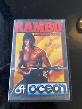 Rambo First Blood Part II - Ocean - Game Software Commodore 64 128 SX64 Free P&P