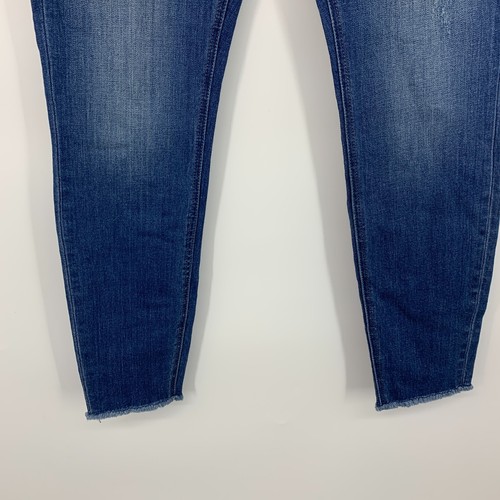 Pistola Jeans Womens Size 28 Blue Denim Skinny Ankle Fray Hem Mid Rise - Picture 5 of 8
