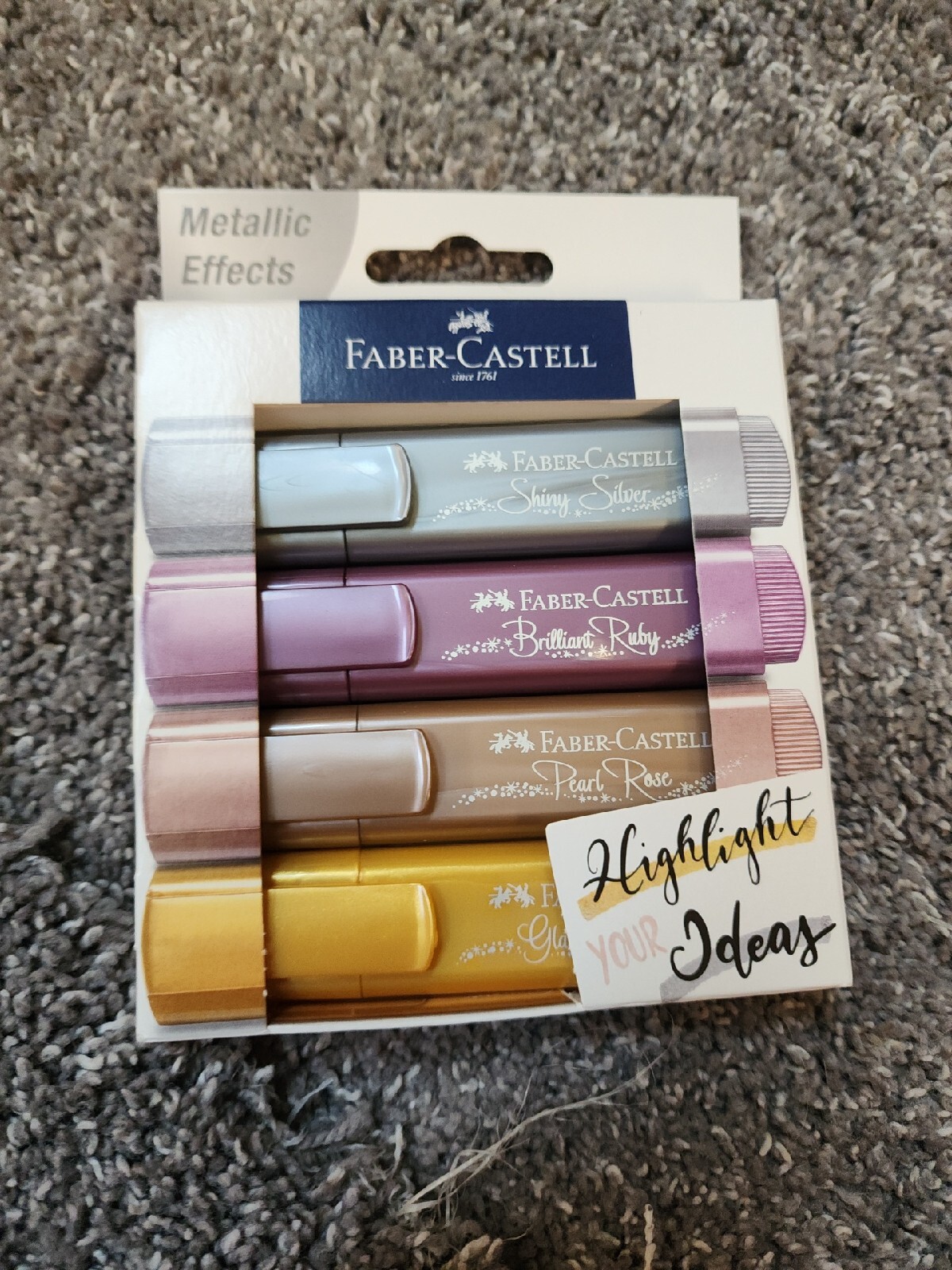 Faber Castell Metallic Effects Markers 4pk