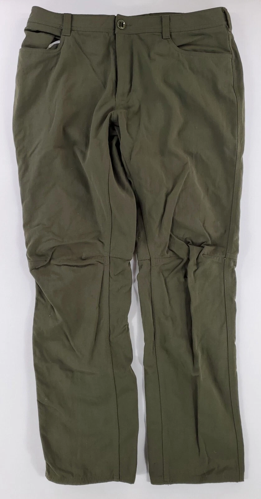 Under Armour Articulated Hiking Pants Canvas Green Mens 36 x 34