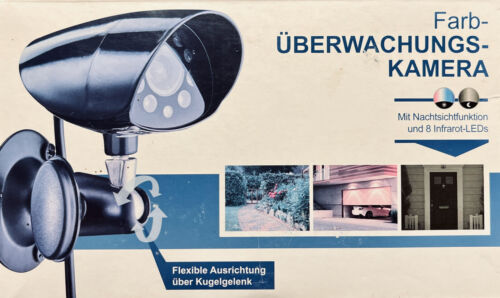 Farb Überwachungskamera UK 8 B1 mit Nachtsichtfunktion und 8 Infrarot - LEDs - Afbeelding 1 van 7
