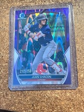2023 Bowman Chrome Baseball Purple Ray Wave # BCP-105 Juan Chacon 212/250