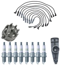 Fits 1994-03 Dodge Ram Pick Up & Van 5.2L 5.9L Wires Cap & Rotor & Spark Plugs