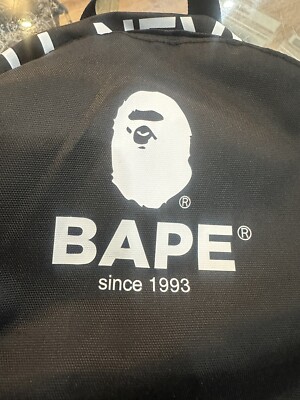 Black Bathing Ape Bape Ape shall Never Kill Backpack | eBay