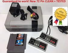 Nintendo NES Console Game Original System Bundle Super Mario Bros ALL TESTED!
