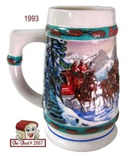 Vintage 1993 Anheuser-Busch Special Delivery Stein Beer Budweiser Mug