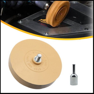 #ad Car Decal Remover Rubber Eraser Wheel Tool For Drill Adhesive Pinstripe Sticker $8.99