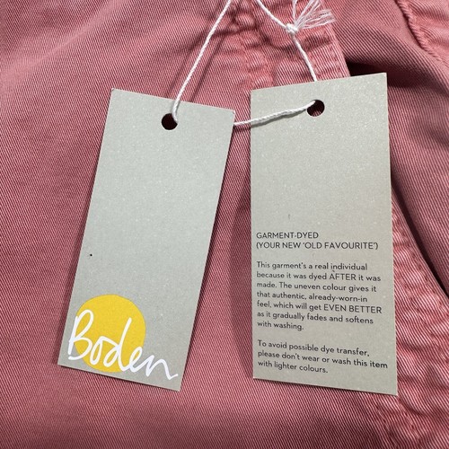 Neu mit Etikett Boden Damenhose Größe 10P glorreicher britischer Stil hoher Bund rosa koralle rose - Bild 11 von 15