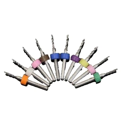 PCB Tungsten Carbide 1.1mm to 2.0 mm x 10 Micro Drill Bits Tool UK SELLER