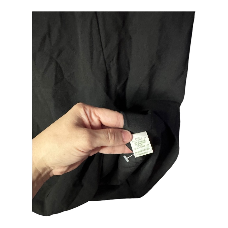 Hill Black Lined Shealth Sleeeveless Dress Womens Size 8 V neck