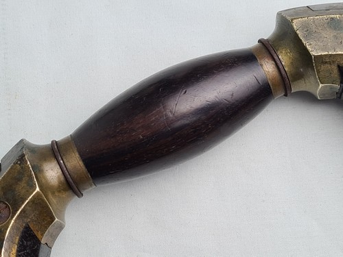 antique Sorby rosewood & brass Carpenter's brace - Picture 15 of 24