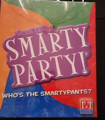 NEW Second Edition Smarty Party Who's The Smarty Pants?2003 Sealed Board Game