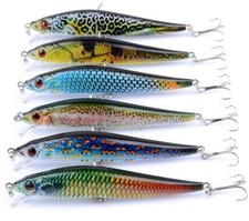 2PCS Minnow Fishing Lure 10g 10cm Swimbait Trolling Sinking Crankbaits Bass Carp
