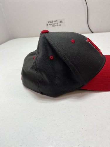 Mules B Logo Hat Cap Gray Red - Picture 5 of 9