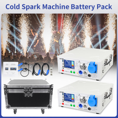 2pcs 1500w White Battery Bank Base Portable Rechargeable with Flight Case