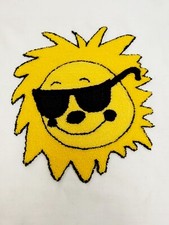 Vintage Needlepoint Punch Sun Sunglasses 2 Frame or Pillow or On Jacket, etc