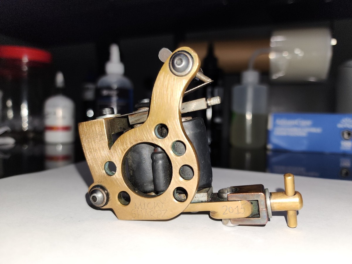 タトゥーマシン　ミッキーシャープス　ハイブリッド　ステンレス Stainless Steel Hybrid Tattoo Machine