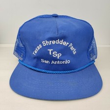 Vintage MADE IN USA TSP Texas Shredder Parts Rope Trucker Hat Strapback Cap