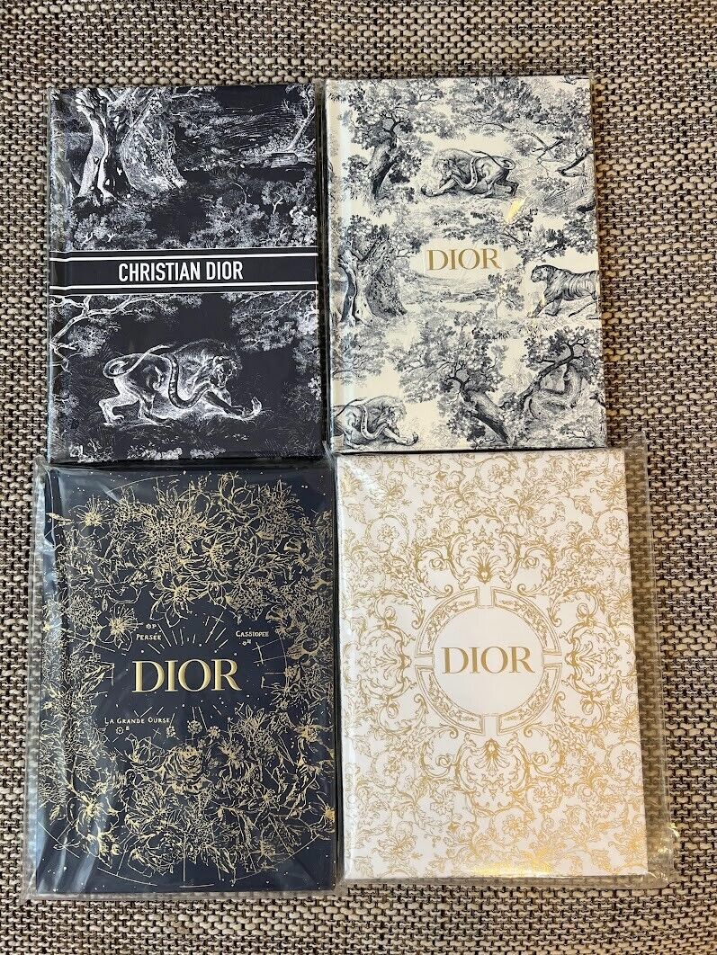 Christian Dior Notebook a set of 4 NEW Authentic Journal novelty Christian Dior Notebook a set of 4 NEW Authentic Journal novelty