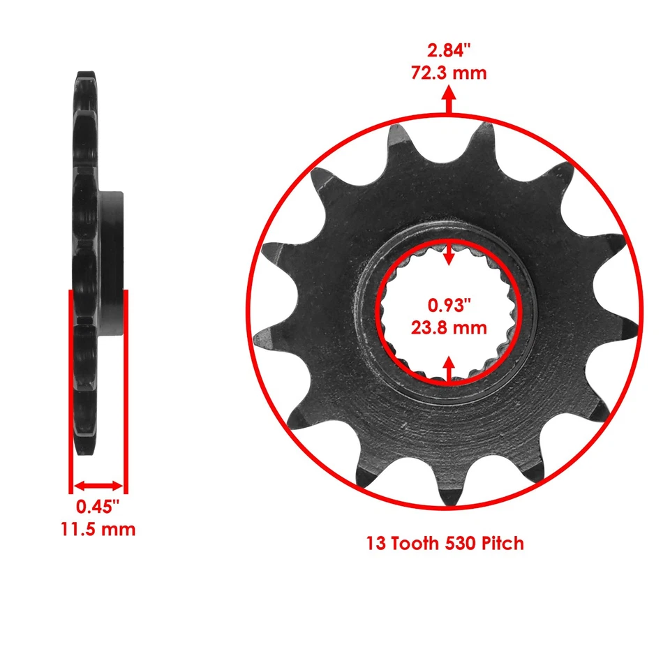 Front & Rear Sprockets Kit for Polaris Sport 400L 1996-1999 - Image 2 of 4