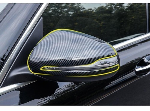 For Benz CLS450 CLS350 AMG 2019-2023 Carbon Fiber Rear View Mirror Cover Trim - Picture 10 of 20