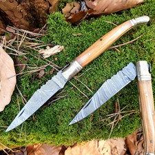 Taschenmesser Laguiole Damastmesser Damaszener Klappmesser scharf handmade (RD9o
