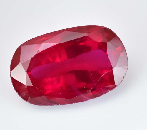 Natural Mozambique Red Ruby 16.25 CT Certified STUNNING Oval Cut Gemstone - Picture 4 of 6