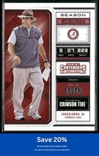 Nick Saban 2018 Panini Contenders Draft Picks #76 Alabama Crimson Tide I73