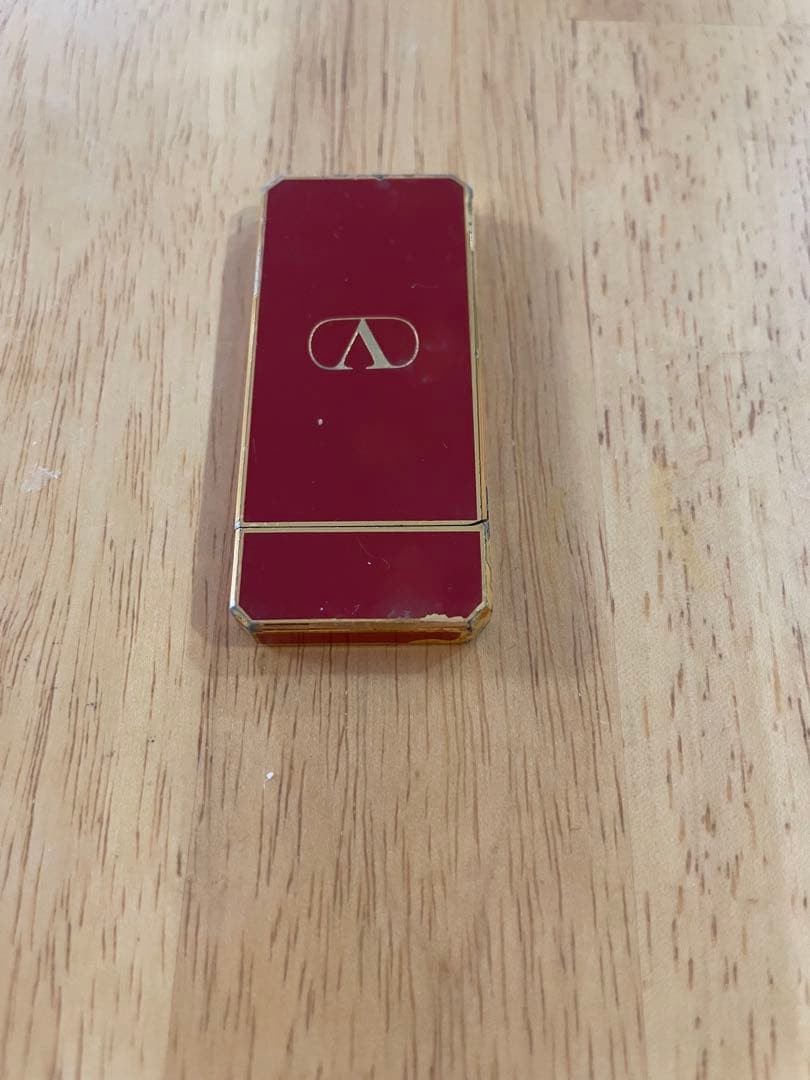 Valentino Gas Lighter Bordeaux Gold Used Women thumbnail 5