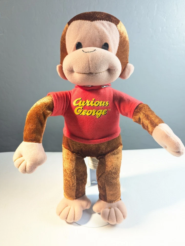 Camiseta Curious George Monkey Peluche y Libro Suave Relleno SOLO $3 Envío  Foto 4 de 4