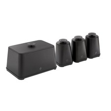 Swan - Bundle consisting of :Bread Bin & Set of 3 Canisters EEJB279