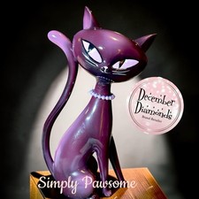 December Diamonds Halloween MINXY KITTEN W PINK PEARLS By Miss Fluff NEW IN BOX