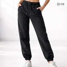 American Eagle Outfitters Black Super Stretch Women's Cargo Joggers Pants