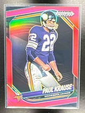 2025 Panini Football Prizm Black Paul Krause Red /299 #88 Minnesota Vikings