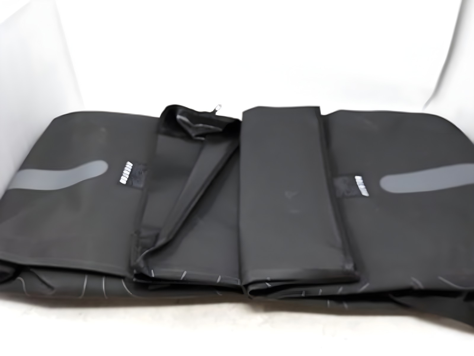 (Pre-owned) Aventon Twin Pannier Waterproof Reflective Roll-Top Bike Bag Pair Grey Used (74.99 USD)