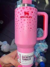 New Stanley Sweet Hearts X Target Exclusive Pink Valentine 40oz  Tumbler 2025