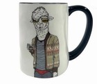 NIB Animal Hipster Coffee Mugs 6pc Set 17.5 oz Stoneware by Signature Housewares — photo 4