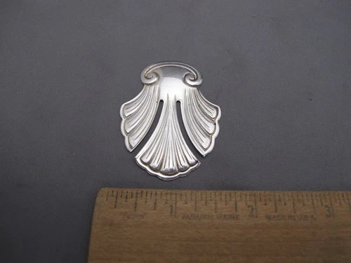 Vintage REED & BARTON Sterling SHELL Pattern BOOKMARK-No Mono