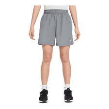 Nike Multi Big Kids' Dri-FIT 4" Woven Shorts Smoke Grey/White