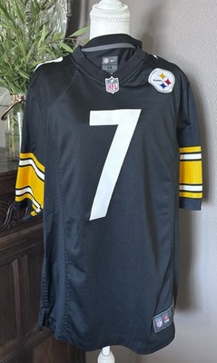 Nike Ben Roethlisberger #7 Pittsburgh Steelers NFL Football Jersey Black M