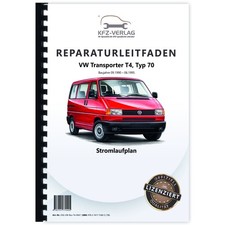 VW Transporter T4 1990-1995 Schaltplan Stromlaufplan Verkabelung Elektrik Pläne