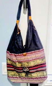 NEW Boho Shoulder Bag Cotton Silk  Handmade Purse  Hobo  Gypsy Travel Bag 