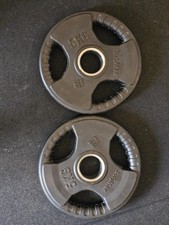 Bodymax 2 x 5kg Rubber Olympic Weights 2"