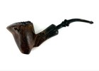 Vintage Half Town Knute Freehand Tobacco Pipe Briar Bowl Denmark Estate Wood — photo 2