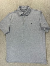 Vineyard Vines On the Go Sankaty S/S Polo Shirt Men's Large Blue - Whale