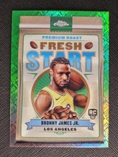 2024-25 Topps Chrome Bronny James Fresh Start Topps Logo Refractor #FS-15 Lakers