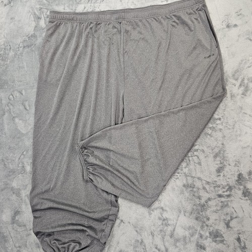 Reebok Mens 5XL Gray Performance Jogger Pants Athletic Track Sweat Pants Playdry
