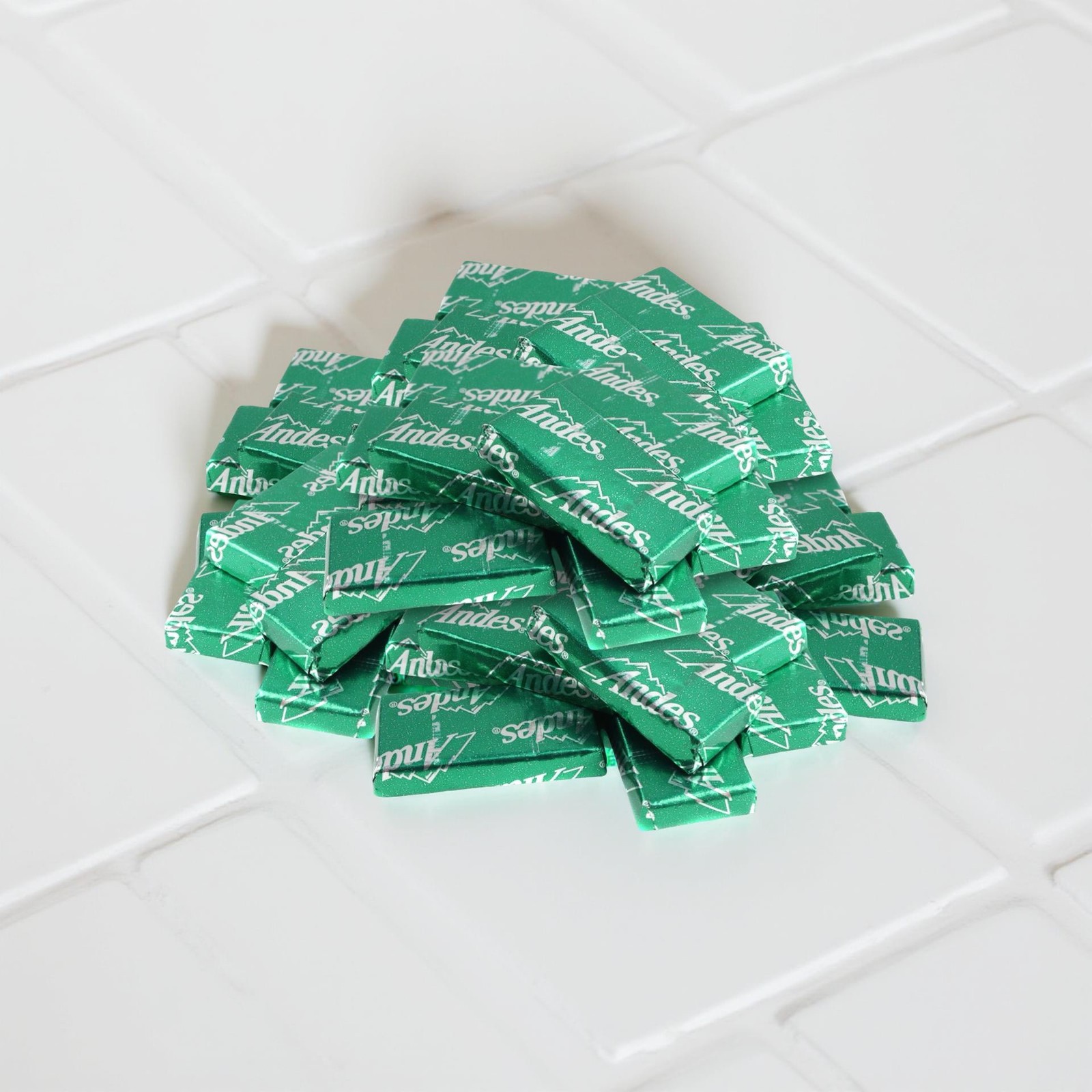 Andes Creme de Menthe Smooth Mint Chocolates, Wrapped Bulk 2 lb.